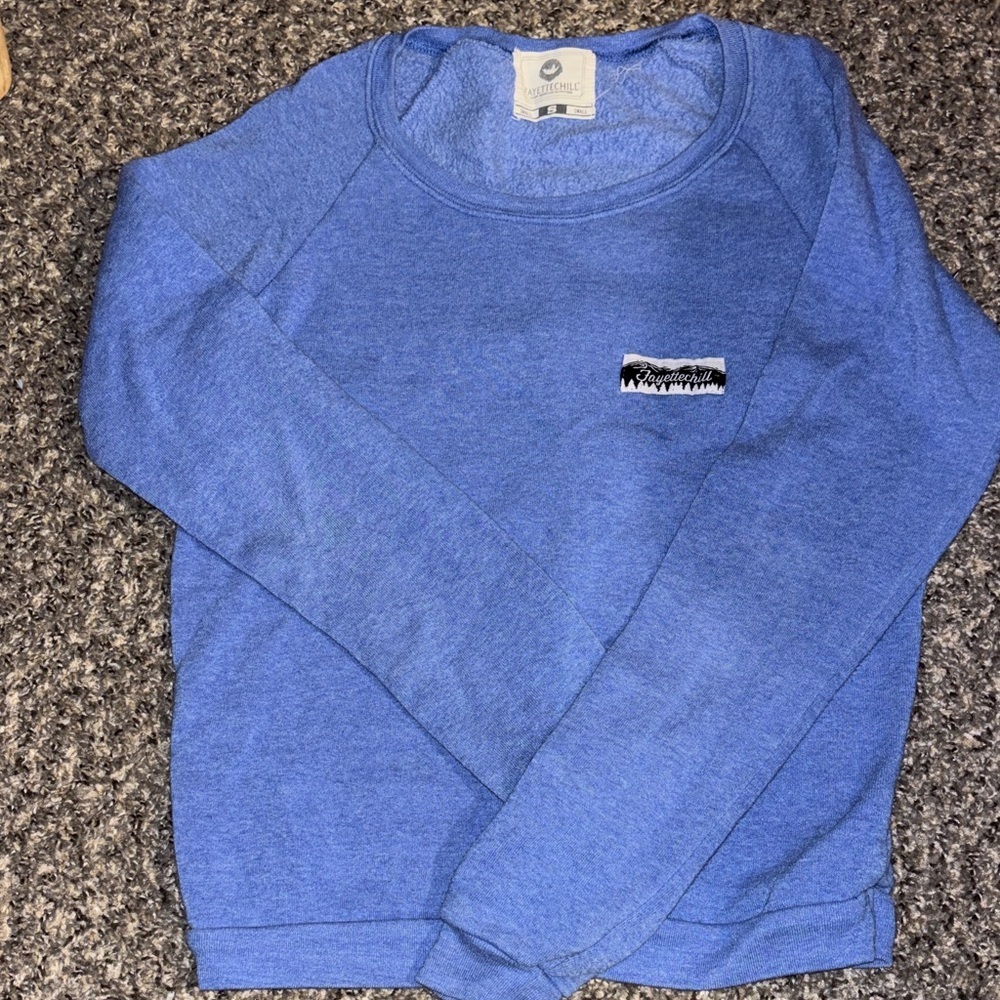 Fayettechill Blue Crew Neck Sweater